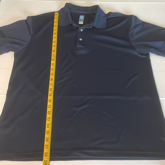 PGA Tour navy blue  golf shirt with air flux Men’s size L - Picture 7 of 10